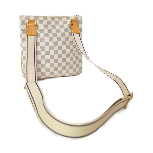 Louis Vuitton Damier Azur Pochette Bosphore Shoulder Bag White - Picture 2 of 9
